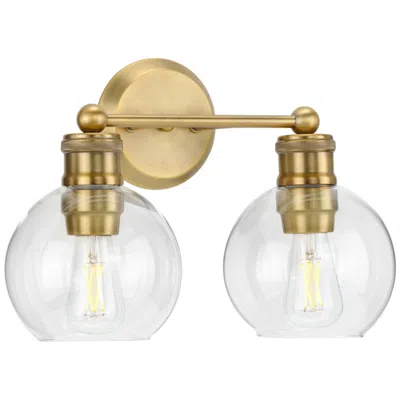 Progress Lighting Hansford Collection Two-light Clear Glass Coastal Bath Vanity Light