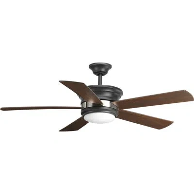 Progress Lighting Harranvale Led Standard Ceiling Fan With Remote Control And Light Kit Included In Graphite