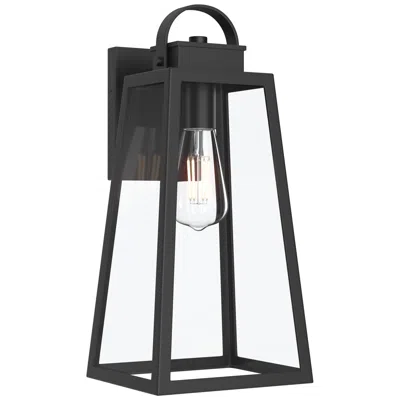 Progress Lighting Hedry Large Outdoor Wall Lantern With Clear Glass Panels