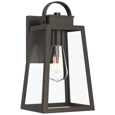 Progress Lighting Hedry Medium Outdoor Wall Lantern With Clear Glass Panels