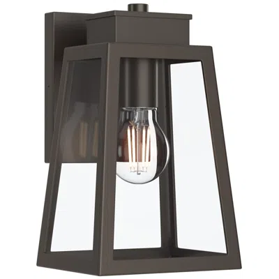 Progress Lighting Hedry Small Outdoor Wall Lantern With Clear Glass Panels