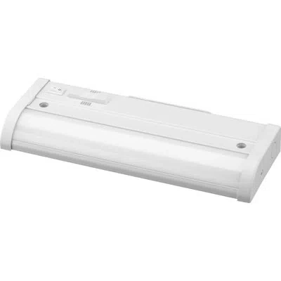Progress Lighting Hide-a-lite Led 9.02" Under Cabinet Strip Light In Satin White