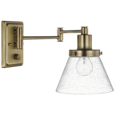 Progress Lighting Hinton Collection Swing Arm Wall Light