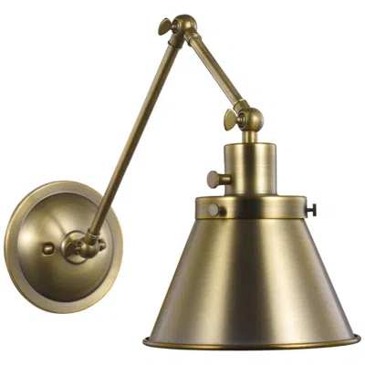 Progress Lighting Hinton Collection Swing Arm Wall Light In Gold