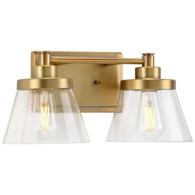 Progress Lighting Hinton Collection Two-light Clear Seeded Glass Farmhouse Bath Vanity Light