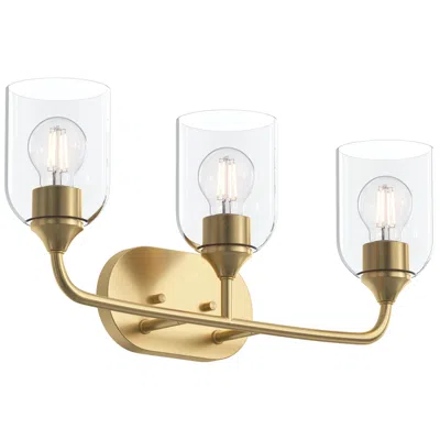 Progress Lighting Ilia 3-light Bath Vanity With Clear Glass Shade