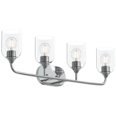 Progress Lighting Ilia 4-light Bath Vanity With Clear Glass Shade