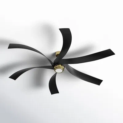Progress Lighting Insigna 72'' Ceiling Fan With Led Lights In Vintage Brass