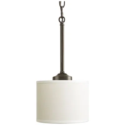 Progress Lighting Inspire Collection One-light Off-white Shade Mini-pendant Light