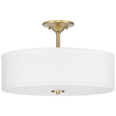 Progress Lighting Inspire Collection Three-light 18" Semi-flush Mount P350167