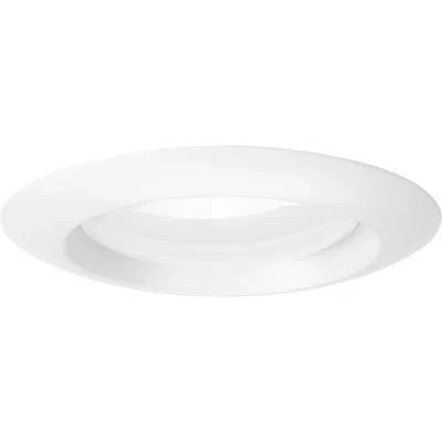 Progress Lighting Intrinsic 1-light Modern Recessed Eyeball Led Downlight In Satin White