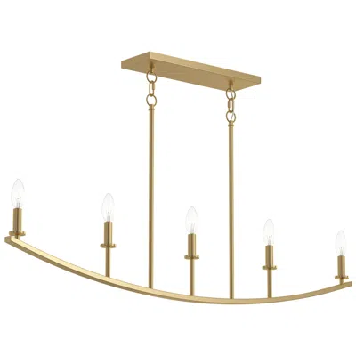 Progress Lighting Jheni Five-light Linear Chandelier
