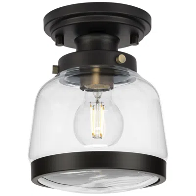 Progress Lighting Judson Collection 8" One-light Clear Glass Semi-flush Mount Light