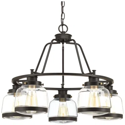 Progress Lighting Judson Collection Five-light Clear Glass Chandelier Light