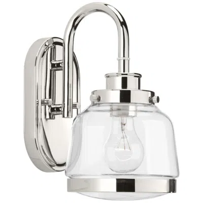 Progress Lighting Judson Collection One-light Clear Glass Farmhouse Bath Vanity Light