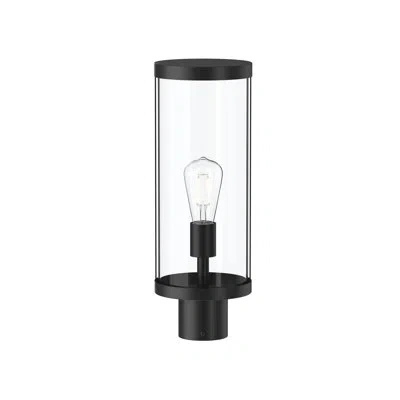 Progress Lighting Kagen 18" One-light Matte Black Outdoor Post Light With Clear Glass