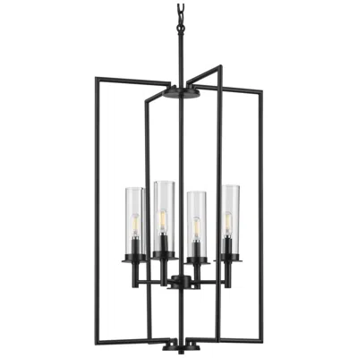 Progress Lighting Kellwyn Collection Four-light Clear Glass Foyer Pendant Light