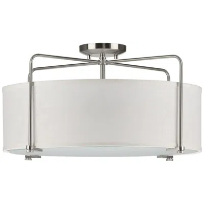 Progress Lighting Kempsey Collection Three-light Semi-flush Convertible