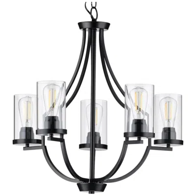 Progress Lighting Lassiter Collection Five-light Clear Glass Chandelier Light