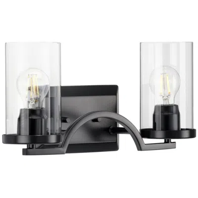 Progress Lighting Lassiter Collection Two-light Clear Glass Modern Bath Vanity Light In Multi