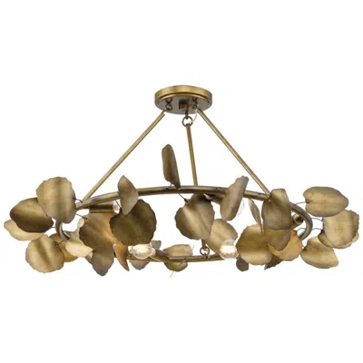 Progress Lighting Laurel Collection 28 In. Six-light Gold Ombre Flush Mount