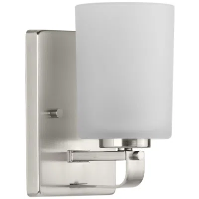 Progress Lighting League Collection One-light Etched Glass Modern Farmhouse Bath Vanity Light