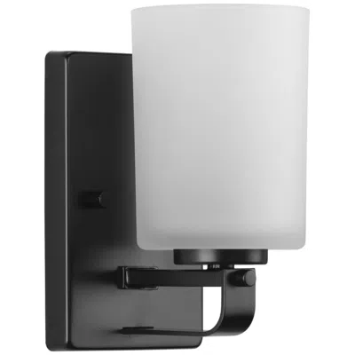Progress Lighting League Collection One-light Etched Glass Modern Farmhouse Bath Vanity Light