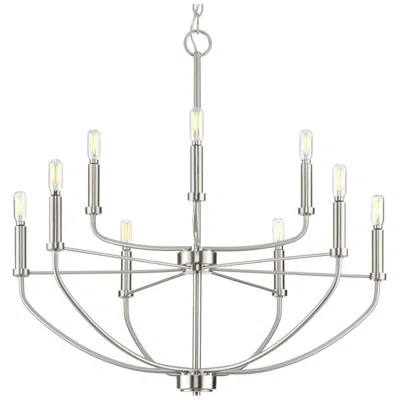 Progress Lighting Leyden Collection Nine-light Chandelier Light
