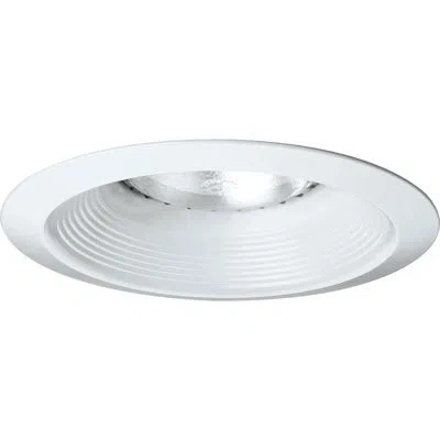 Progress Lighting Long Neck Baffle 6" Recessed Trim In White