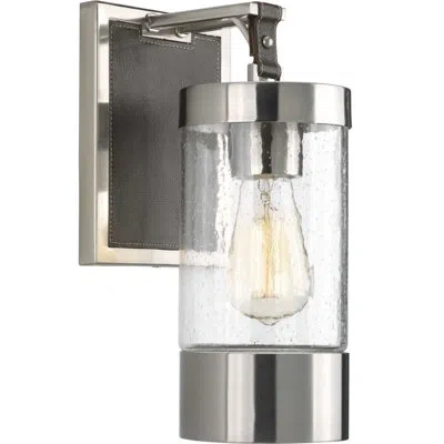Progress Lighting Lookout 1 - Light Dimmable Brushed Nickel Armed Scone