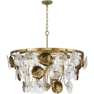 Progress Lighting Loretta 9 - Light Chandelier In Gold Ombre