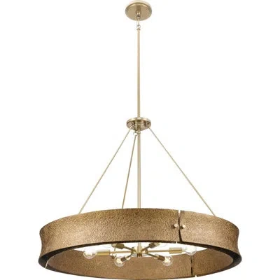 Progress Lighting Lusail 6 - Light Chandelier In Soft Gold