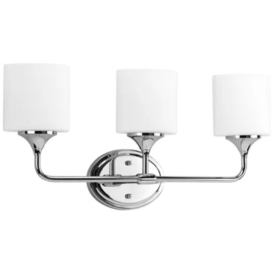 Progress Lighting Lynzie Collection Polished Chrome 3-light Vanity Light