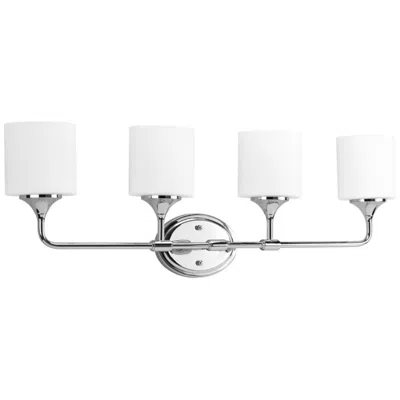 Progress Lighting Lynzie Collection Polished Chrome 4-light Vanity Light
