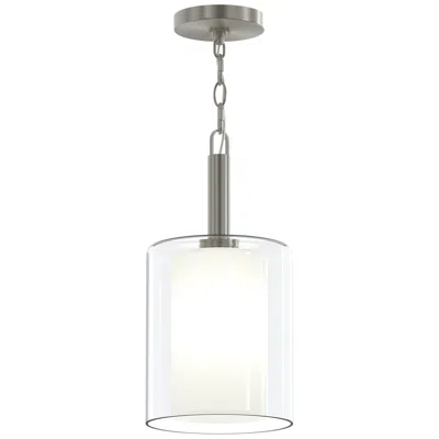 Progress Lighting Mack One-light Pendant With Layered Glass Shade In Multi
