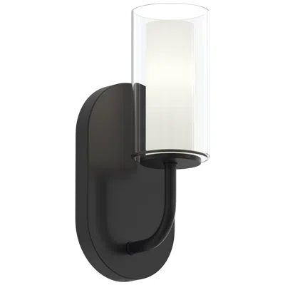 Progress Lighting Mack One-light Wall Sconce With Layered Glass Shade In Animal Print