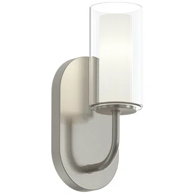 Progress Lighting Mack One-light Wall Sconce With Layered Glass Shade In Multi