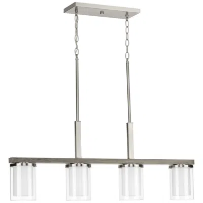 Progress Lighting Mast Collection Four-light Linear Chandelier