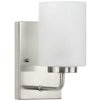 Progress Lighting Merry 1-light Etched Glass Transitional Vanity Light
