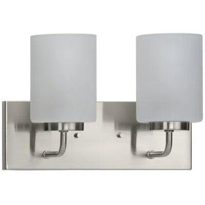 Progress Lighting Merry 2-light Etched Glass Transitional Vanity Light