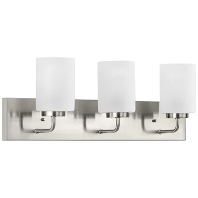 Progress Lighting Merry 3-light Etched Glass Transitional Vanity Light