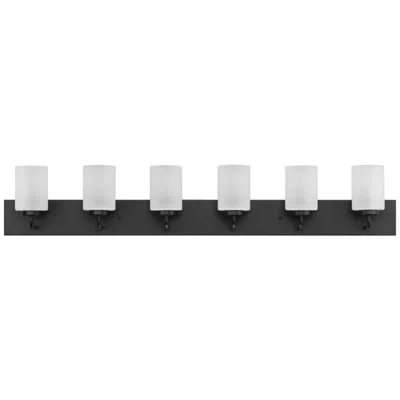 Progress Lighting Merry 6-light Etched Glass Transitional Vanity Light