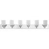 Progress Lighting Merry 6-light Etched Glass Transitional Vanity Light