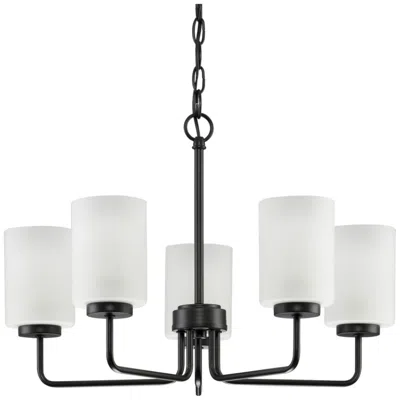 Progress Lighting Merry Collection Five-light Etched Glass Chandelier Light