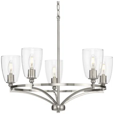 Progress Lighting Parkhurst Collection Five-light Clear Glass Chandelier Light