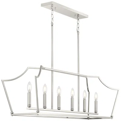 Progress Lighting Parkhurst Collection Six-light Linear Island Chandelier Light