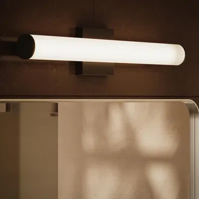 Progress Lighting Phase 6.2 Collection 24" 5cct Integrated Led Black Linear Vanity Light