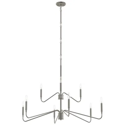 Progress Lighting Pilar Two-tier Nine-light  Chandelier