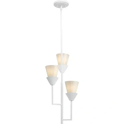 Progress Lighting Pinellas 3 - Light Pendant In White Plaster