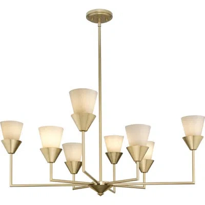 Progress Lighting Pinellas 8 - Light Chandelier In Soft Gold